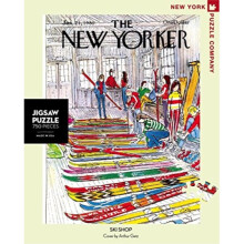 New York Puzzle Company - Magasin de Ski New Yorker - Puzzle de 750 Pièces par Arthur Getz