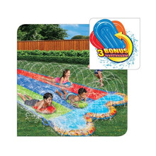Banzai Triple Racer 16 Fu Wasserrutsche - mit 3 Bodyboards inklusive
