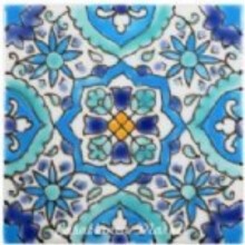 Casablanca Market MT014 Mediterrane Keramik Utica Dekofliese Blau