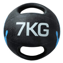 (7kg) Medicine Ball Double Dual Handle Grip 4-10kgs
