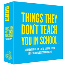 Hygge Games Things They Don't Teach You in School Party Trivia Game, Blue | 21019 | 400+ Unexpected Questions
