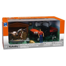 Newray Kubota Horse Corral & RTV 1120D Playset