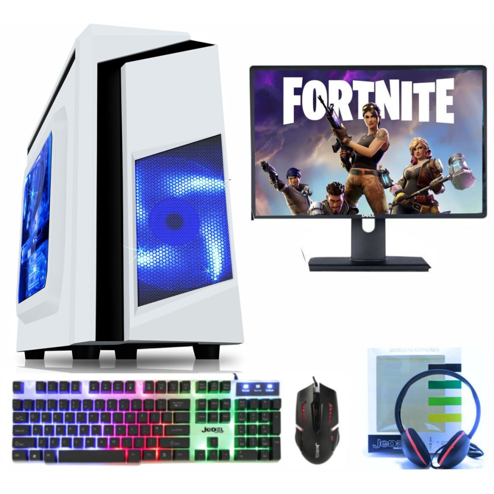 Refurbished FAST GAMING PC Intel i7 3.4 Ghz 120 SSD 16GB RAM 4GB GTX 1650 W10 WIFI 