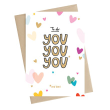 To Do: You You You And You Greeting Card Art Of Brilliance Range Cards