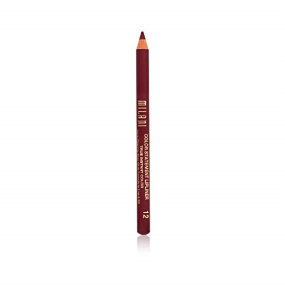 Milani Color Statement Lipliner - Bordeaux (0.04 Ounce) Cruelty-Free Lip Pencil to Define, Shape & Fill Lips