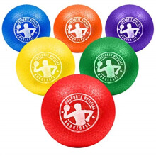 GoSports Opblaasbare Dodgeball - Geen Steekballen - Inclusief Ballenpomp & Mesh Tas, 6 Stuks.