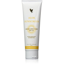 Forever Living - Forever Aloe Sunscreen SPF 30 - with Aloe Vera - Water-Resistant Broad Spectrum UVA & UVB Defense - Moisturizing Sunblock - 4 f
