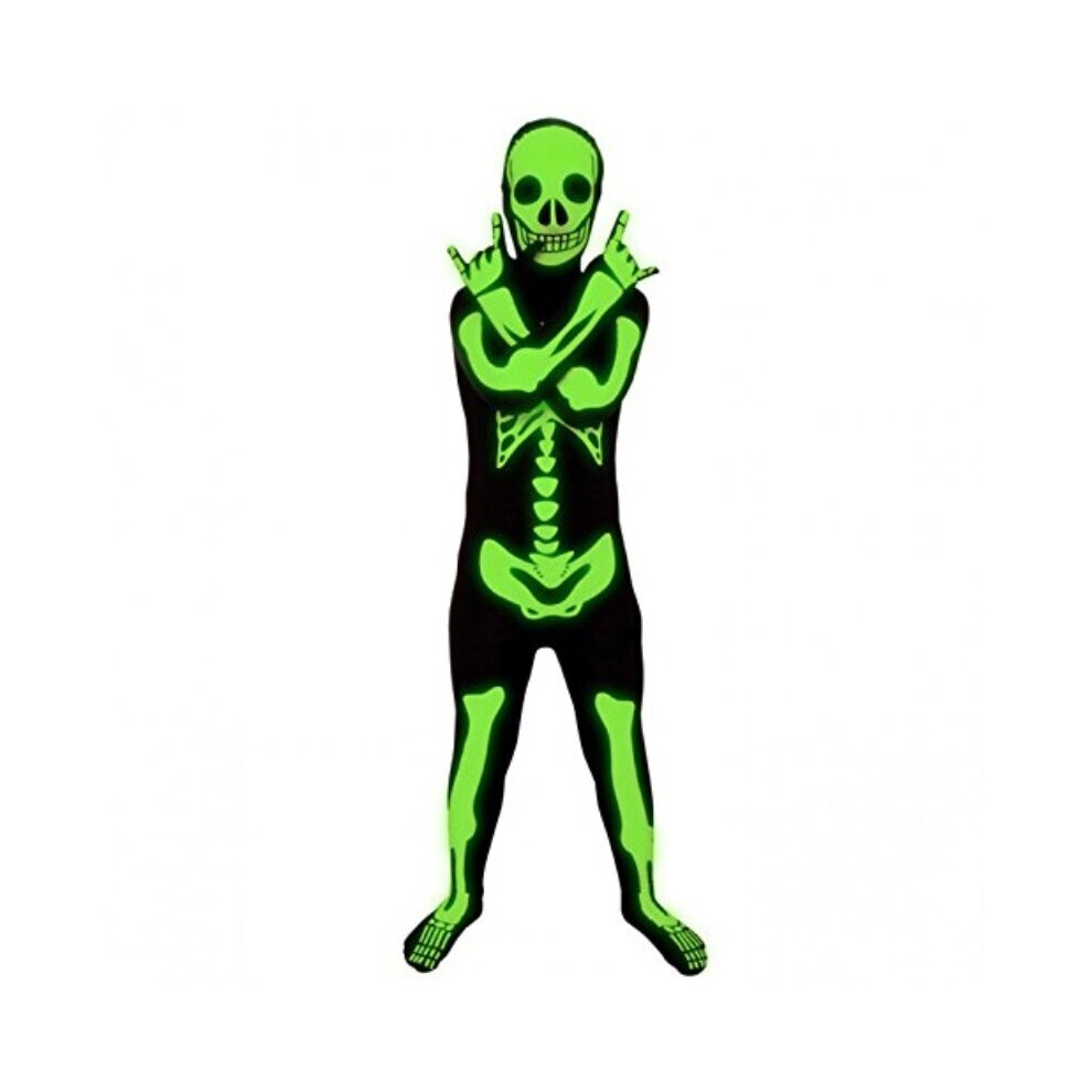 Morphsuits Glow in The Dark Skeleton Kids Halloween Costume - Medium