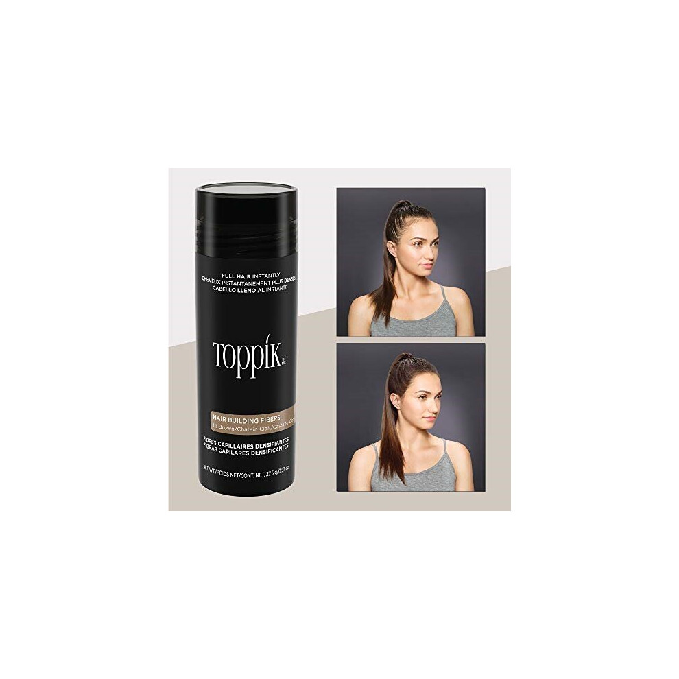 Toppik Hair Building Fibers, 0.97 Oz Light/Brown