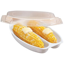 WalterDrake White Microwave Corn Steamer