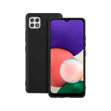 (Black) Case For Samsung Galaxy A22 5G Silicone Gel Phone Cover