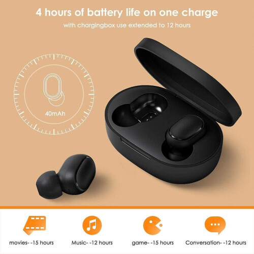Xiaomi Xiaomi Mi True Wireless Earbuds Basic 2 TWS Wireless Earbuds Bluetooth 5.0 Earbuds True Stereo Charging Box with Handsfree Microphone Earbuds AI 2