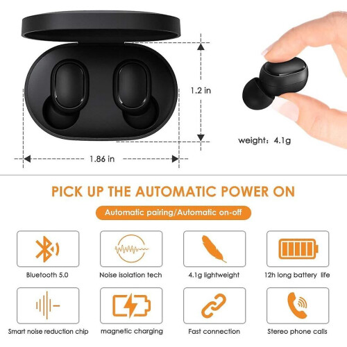 Xiaomi Xiaomi Mi True Wireless Earbuds Basic 2 TWS Wireless Earbuds Bluetooth 5.0 Earbuds True Stereo Charging Box with Handsfree Microphone Earbuds AI 1