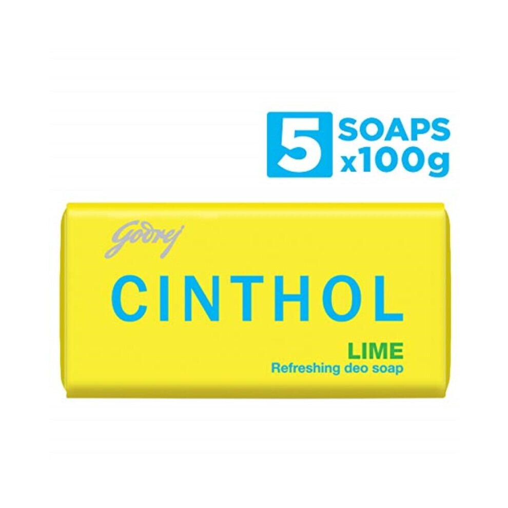 Godrej Cinthol Lime Soap, 100G (Pack Of 4) With 100G Free