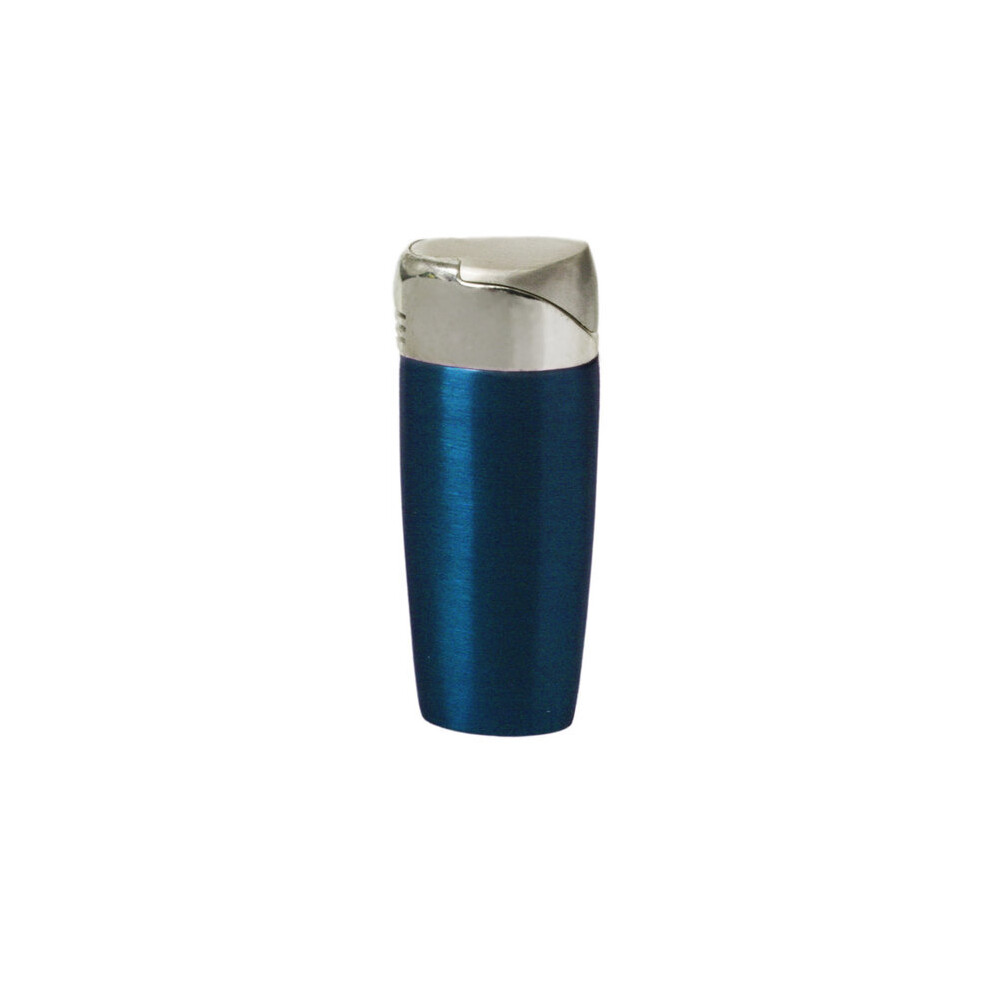 Knight Blue Brushed Electronic Gas Lighter