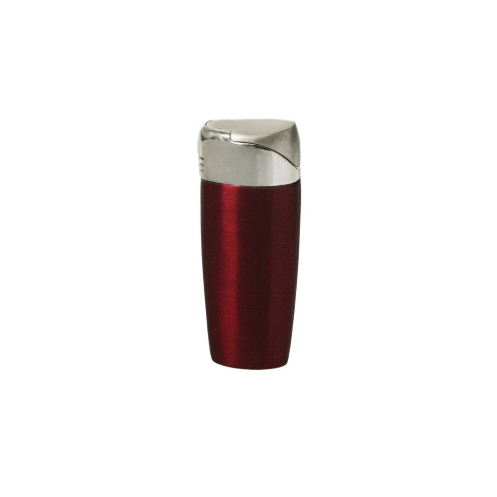 Knight Red Brushed Electronic Gas Lighter