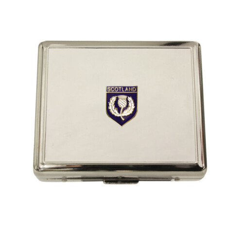 Scottish thistle contact lens case accessories and mirror
