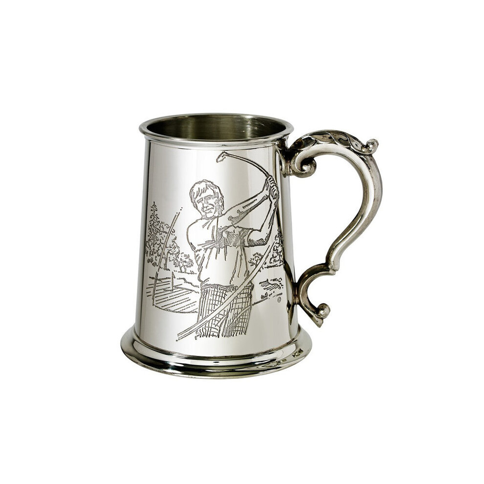 Wentworth Pewter Golf One Pint Pewter Tankard