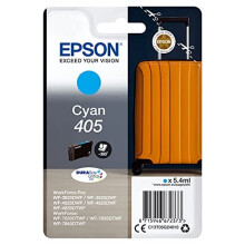 Epson Original 405XL Ink Case, WF-3820DWF WF-3825DWF WF-4820DWF WF-4825DWF WF-4830DTWF WF-7830DTWF WF-7835DTWF WF-7840DTWF, Cyan