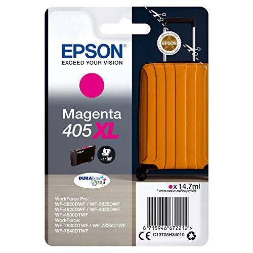 Epson Tintenpatrone - EPSON - 405XL - Magenta - DURABrite Ultra - Einzelpackung