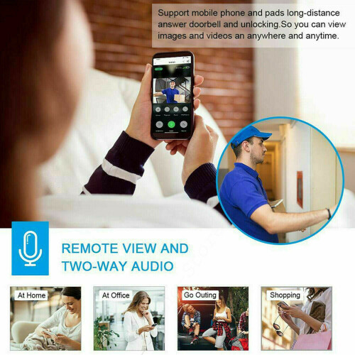 1080P Video Wireless WiFi Doorbell Smart Door Bell Ring Intercom Camera Security 1