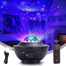 Star Projector Night Light LED Sky Galaxy Ocean Wave Music Player