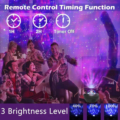 Star Projector Night Light LED Sky Galaxy Ocean Wave Music Player 2