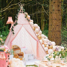 Teepee Play Tent for Kids,Tipi Indoor Outdoor Playhouse for Baby Toddler