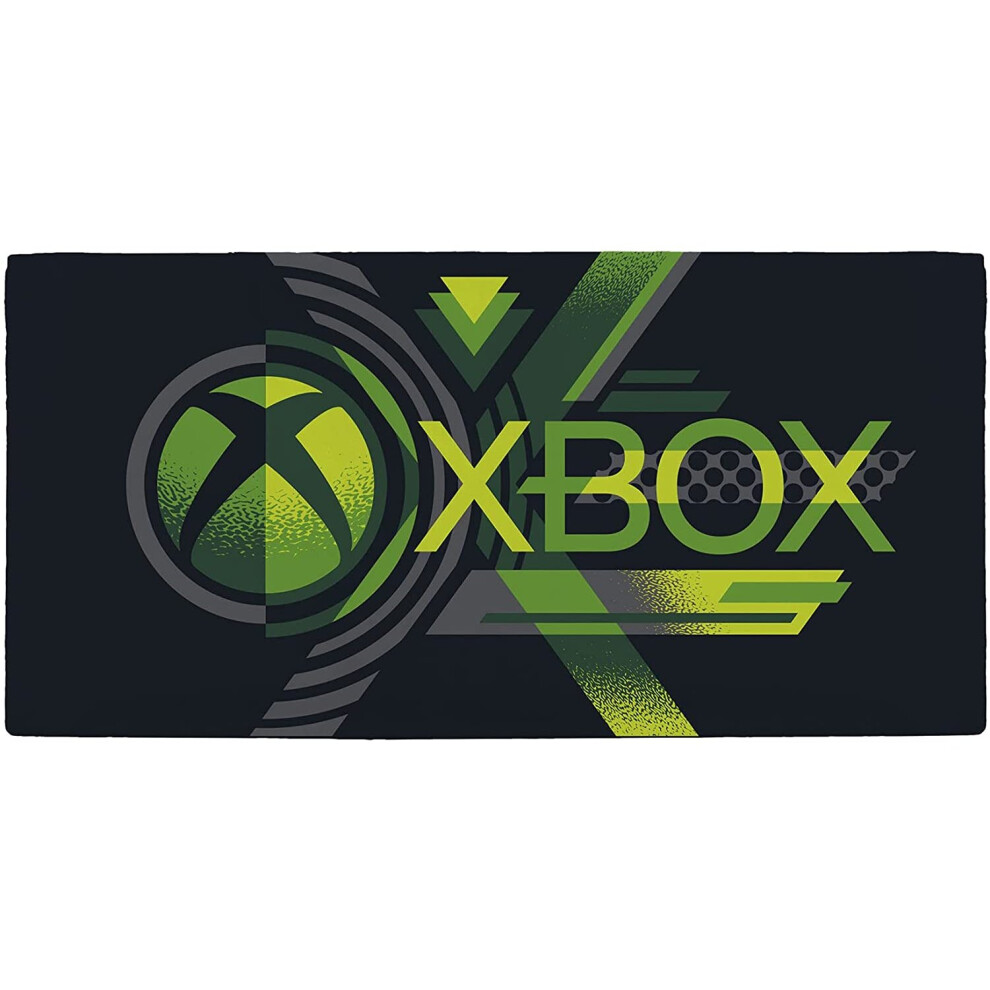 Official XBOX Game On Large Bath Towel Black Green Merchandise 70x140cm