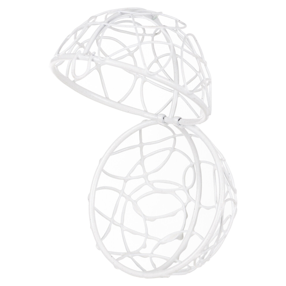 (Ball Hangar, White) Assorted Mesh Wedding Table Decor Baskets Cages
