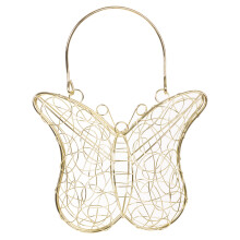 (Butterfly Bag, Gold) Assorted Mesh Wedding Table Decor Baskets Cages