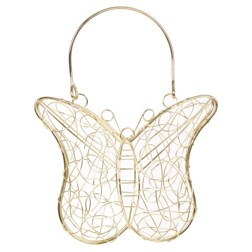 URBN Living (Butterfly Bag, Gold) Assorted Mesh Wedding Table Decor Baskets Cages