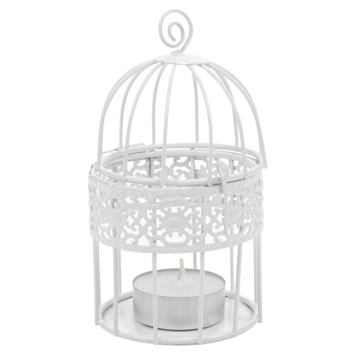 URBN Living (Bird Cage Medium, White) Assorted Mesh Wedding Table Decor Baskets Cages