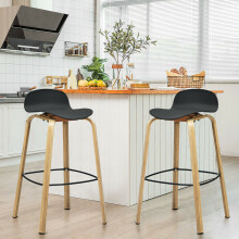 2X Black Bar Stools UK Furniture Pub Kitchen , Best