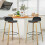 2X Black Bar Stools UK Furniture Pub Kitchen , Best 1