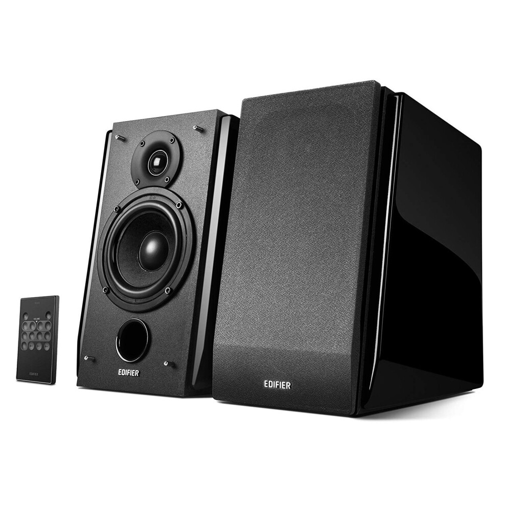 Edifier R1850DB Active 2.0 Bluetooth Bookshelf Speaker Set - Gloss Black