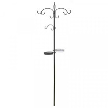 Smart Solar Original Bird Feeder Feeding Dining Station 204cm Black