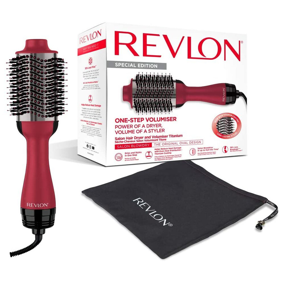 Salon One-Step Hair Dryer and Volumiser with Titanium Coating, RVDR5279UKE