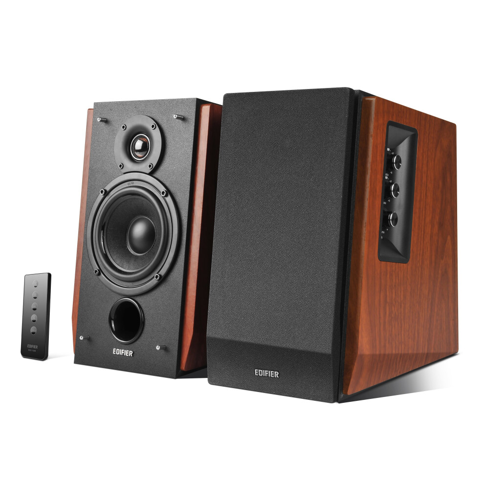 Edifier R1700BT Active 2.0 Bluetooth Bookshelf Speaker Set - Brown