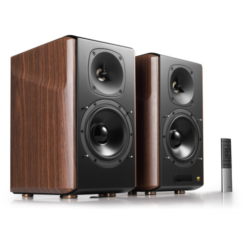 Edifier Edifier S2000MKIII Hi-Res Audio Active 2.0 Bluetooth Bookshelf Speaker Set - Brown 2