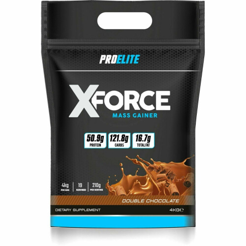 (Double Chocolate) Pro Elite X Force 4Kg Weight Mass Protein Gainer