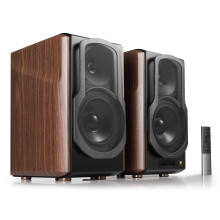 Edifier S2000MKIII Hi-Res Audio Active 2.0 Bluetooth Bookshelf Speaker Set - Brown