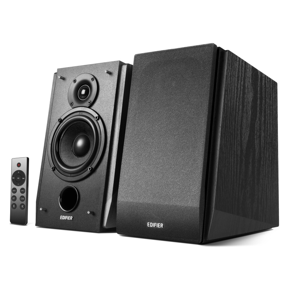 Edifier R1855DB Active 2.0 Bluetooth Bookshelf Speaker Set - Matte Black