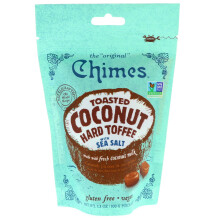 Chimes, Geröstetes Kokosnuss-Hartkaramell mit Meersalz, 3,5 oz (100 g)