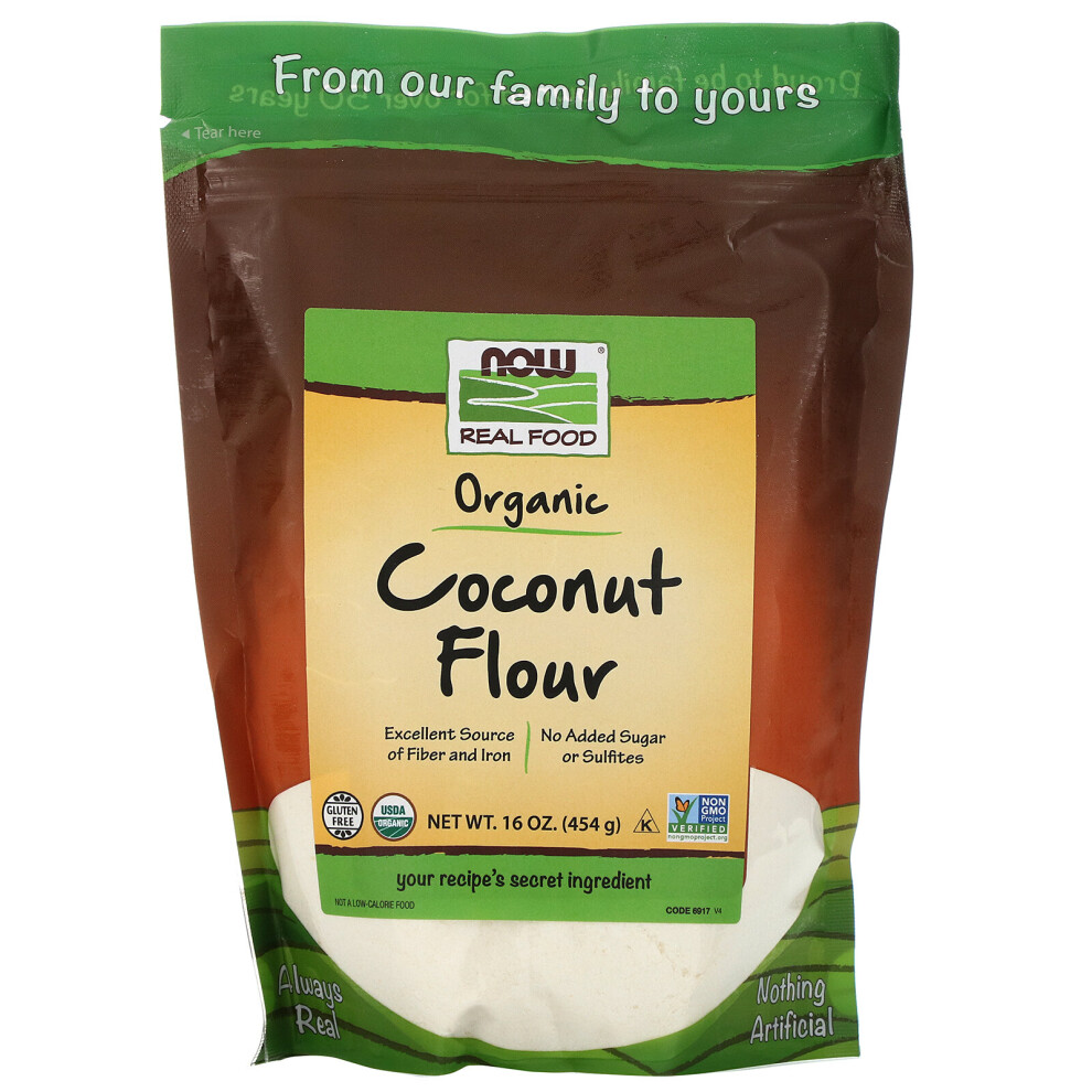 Now Foods , Organic Coconut Flour, 16 Oz (454 G)