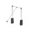 (Chrome, 450mm-600mm) Lift / Pull Down Wardrobe Rail 1