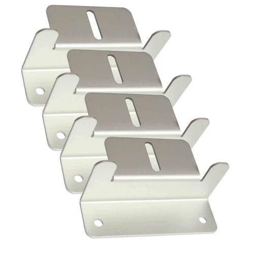 Lowenergie 4x Metal Solar Panel Mounting Bracket Set Kit Aluminium Caravan Boat Motor-Home 1