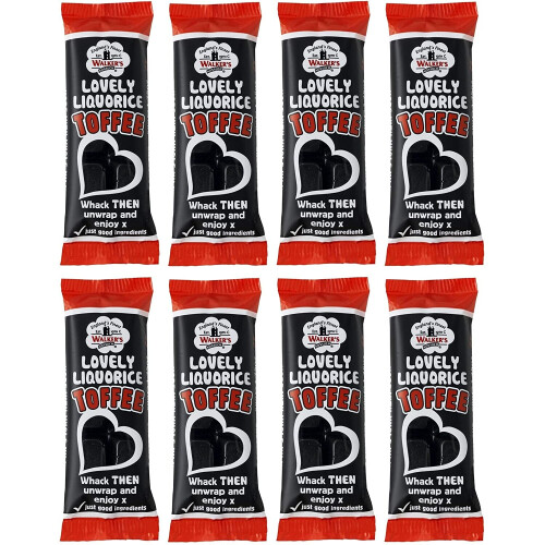 Lovely Liquorice - Walker's Nonsuch Toffee Bar 50g (Pack of 8)