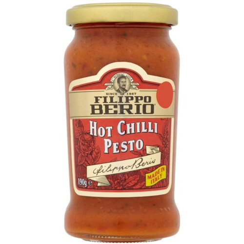 Filippo Berio Hot Chilli Pesto 190g (Pack of 3)