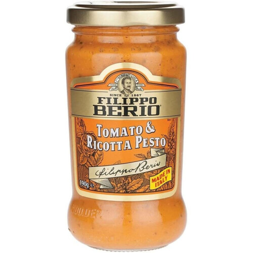 Filippo Berio Tomato & Ricotta Pesto 190g (Pack of 6)